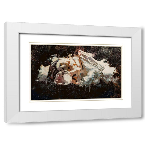 Guradian Angel White Modern Wood Framed Art Print with Double Matting by Bolokofsky, Ronald