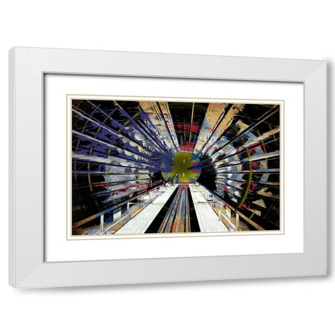 Leaving the Station White Modern Wood Framed Art Print with Double Matting by Bolokofsky, Ronald