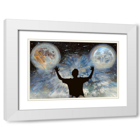 The World Is Mine White Modern Wood Framed Art Print with Double Matting by Bolokofsky, Ronald