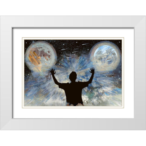 The World Is Mine White Modern Wood Framed Art Print with Double Matting by Bolokofsky, Ronald