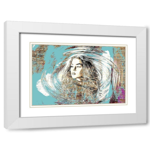 A Wrinkle In Time White Modern Wood Framed Art Print with Double Matting by Bolokofsky, Ronald