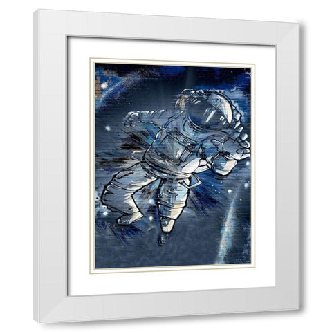 Major Tom White Modern Wood Framed Art Print with Double Matting by Bolokofsky, Ronald