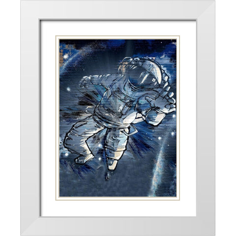 Major Tom White Modern Wood Framed Art Print with Double Matting by Bolokofsky, Ronald