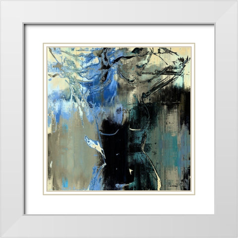 Skinny Dipping III White Modern Wood Framed Art Print with Double Matting by Bolokofsky, Ronald