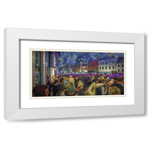Andover White Modern Wood Framed Art Print with Double Matting by Bolokofsky, Ronald