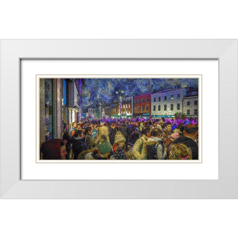 Andover White Modern Wood Framed Art Print with Double Matting by Bolokofsky, Ronald
