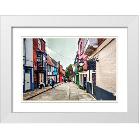 Castle Hill White Modern Wood Framed Art Print with Double Matting by Bolokofsky, Ronald