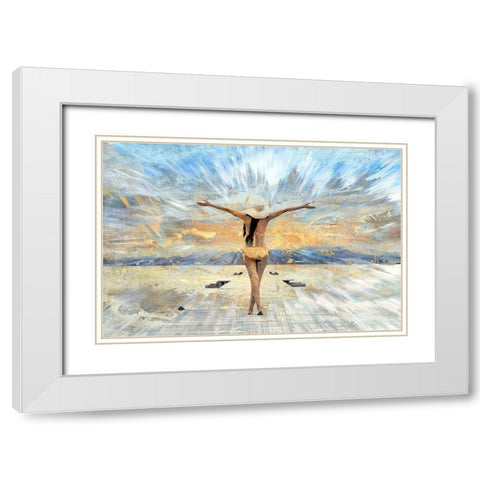 California Sunshine White Modern Wood Framed Art Print with Double Matting by Bolokofsky, Ronald