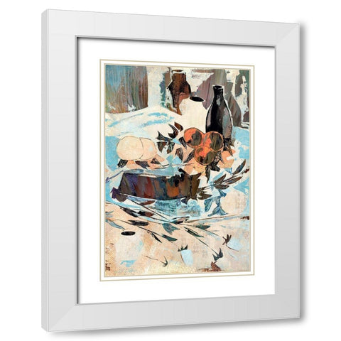 Abstract Still Life White Modern Wood Framed Art Print with Double Matting by Bolokofsky, Ronald