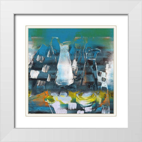 Pitchers White Modern Wood Framed Art Print with Double Matting by Bolokofsky, Ronald