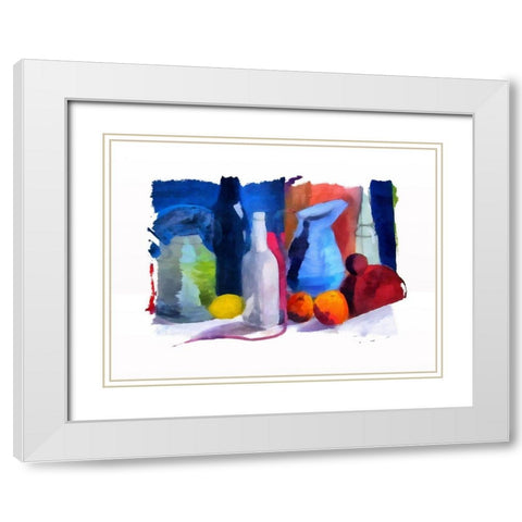 Bottles and Jugs White Modern Wood Framed Art Print with Double Matting by Bolokofsky, Ronald
