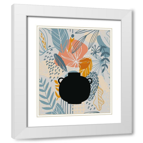 Autumn Leaves 74 White Modern Wood Framed Art Print with Double Matting by Bolokofsky, Ronald