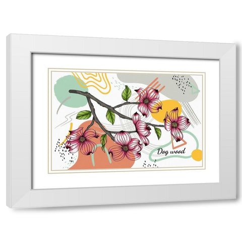 Dogwood 662 White Modern Wood Framed Art Print with Double Matting by Bolokofsky, Ronald