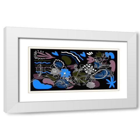 Magnolia Branch 270 White Modern Wood Framed Art Print with Double Matting by Bolokofsky, Ronald