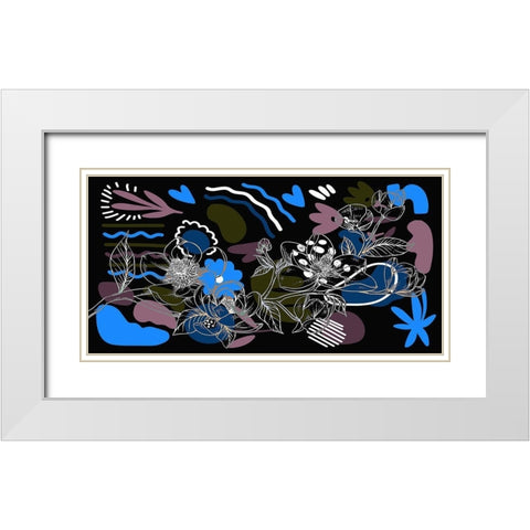Magnolia Branch 270 White Modern Wood Framed Art Print with Double Matting by Bolokofsky, Ronald