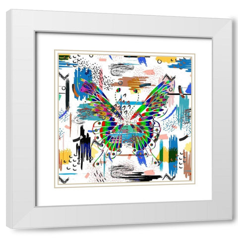 Metamorphasis White Modern Wood Framed Art Print with Double Matting by Bolokofsky, Ronald