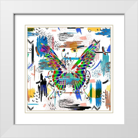 Metamorphasis White Modern Wood Framed Art Print with Double Matting by Bolokofsky, Ronald