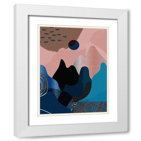 Mid Century Landscape 480 White Modern Wood Framed Art Print with Double Matting by Bolokofsky, Ronald