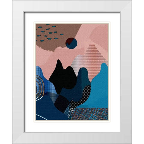 Mid Century Landscape 480 White Modern Wood Framed Art Print with Double Matting by Bolokofsky, Ronald