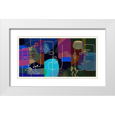 Modern Man 64 White Modern Wood Framed Art Print with Double Matting by Bolokofsky, Ronald