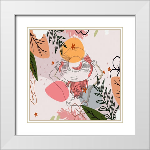 Summer Sun 206 White Modern Wood Framed Art Print with Double Matting by Bolokofsky, Ronald
