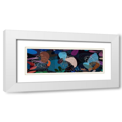 Tropical Leaves 29 White Modern Wood Framed Art Print with Double Matting by Bolokofsky, Ronald