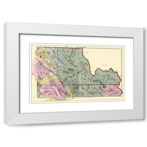 Santa Clara South Central California - Thomas White Modern Wood Framed Art Print with Double Matting by Thomas