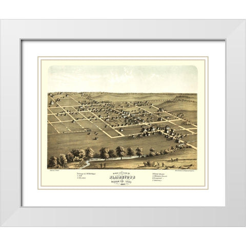 Blairstown Iowa - Ruger 1903 White Modern Wood Framed Art Print with Double Matting by Ruger