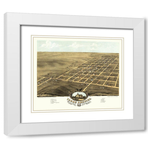 Young America Illinois - Ruger 1869 White Modern Wood Framed Art Print with Double Matting by Ruger