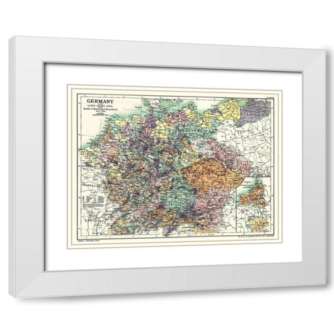 Late Middle Ages 1273 to 1492 Germany - Poole 1902 White Modern Wood Framed Art Print with Double Matting by Poole