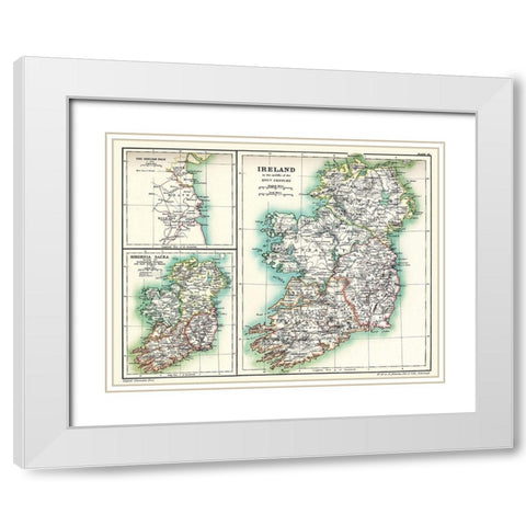 Ireland 16th Century - Poole 1902 White Modern Wood Framed Art Print with Double Matting by Poole