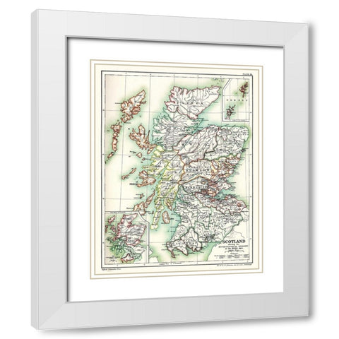 Religion Scotland - Poole 1902 White Modern Wood Framed Art Print with Double Matting by Poole