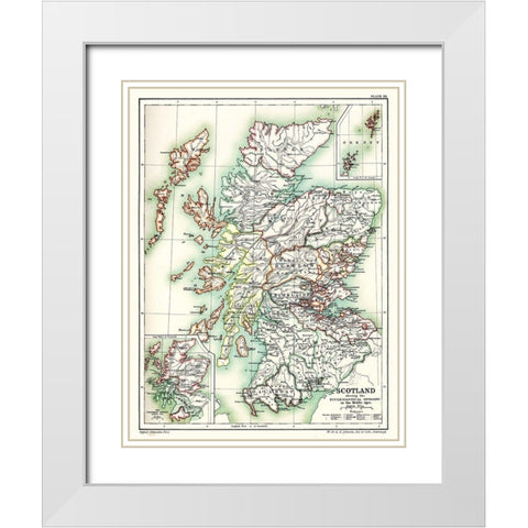 Religion Scotland - Poole 1902 White Modern Wood Framed Art Print with Double Matting by Poole