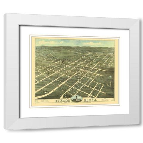 Bowling Green Kentucky - Ruger 1871 White Modern Wood Framed Art Print with Double Matting by Ruger