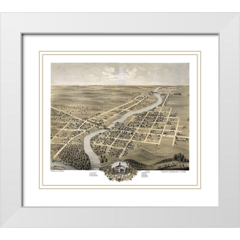 Anoka Minnesota - Ruger 1869 White Modern Wood Framed Art Print with Double Matting by Ruger