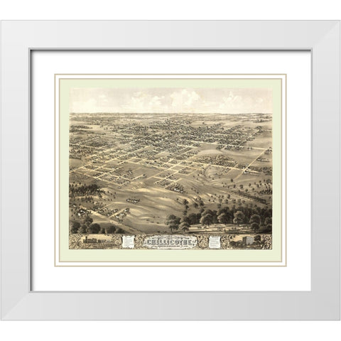 Chillicothe Missouri - Ruger 1869 White Modern Wood Framed Art Print with Double Matting by Ruger