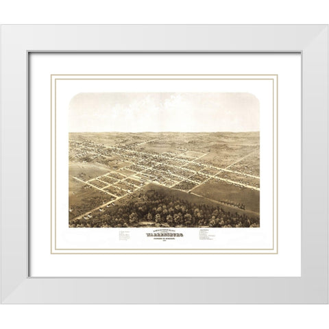 Warrensburg Missouri - Ruger 1869 White Modern Wood Framed Art Print with Double Matting by Ruger