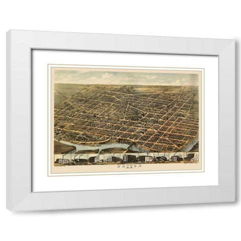 Dayton Ohio - Ruger 1870 White Modern Wood Framed Art Print with Double Matting by Ruger