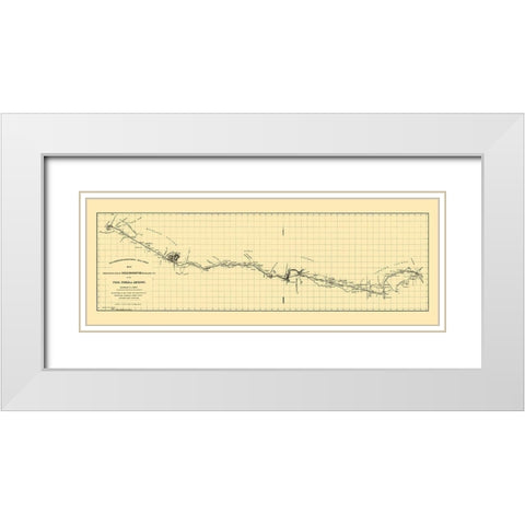 Hillsborough and Cincinnati Railroad - Jacobil White Modern Wood Framed Art Print with Double Matting by Jacobil