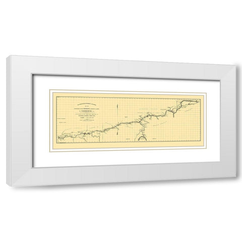 Hillsborough and Cincinnati Railroad - Jacobil White Modern Wood Framed Art Print with Double Matting by Jacobil