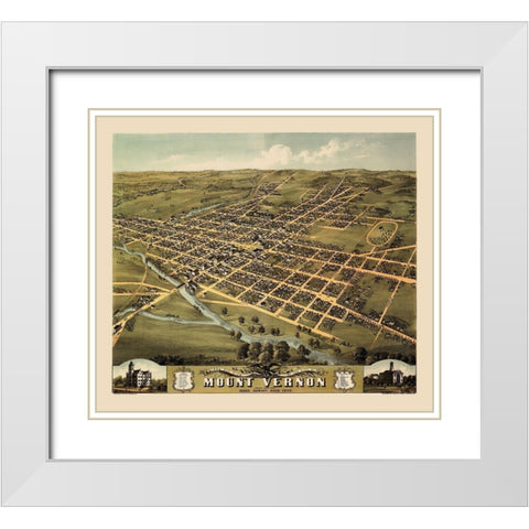 Mount Vernon Ohio - Ruger 1870 White Modern Wood Framed Art Print with Double Matting by Ruger