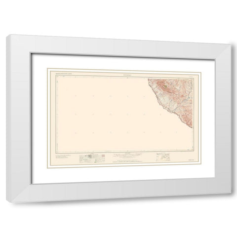Presidio Texas Quad - USGS 1959 White Modern Wood Framed Art Print with Double Matting by USGS