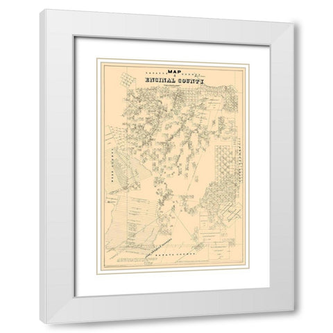 Encinal, Webb Texas - Walsh 1879 White Modern Wood Framed Art Print with Double Matting by Walsh