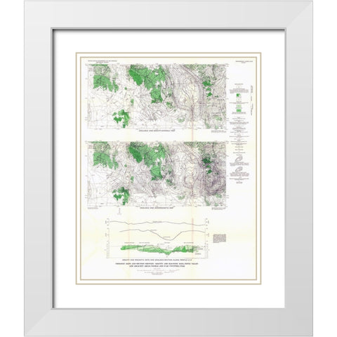 Tintic Valley Aeromagnetic Utah - USGS 1962 White Modern Wood Framed Art Print with Double Matting by USGS