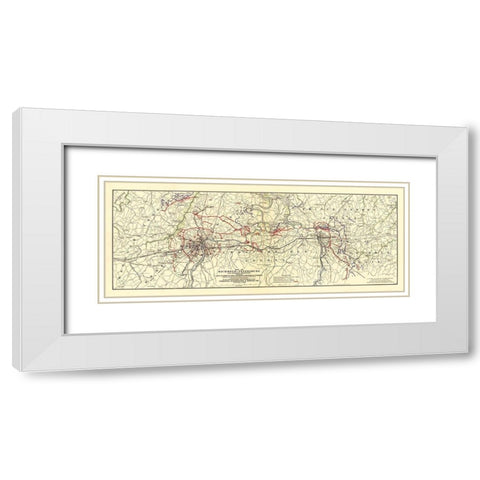 Richmond Petersburg Virginia - Filcher 1907 White Modern Wood Framed Art Print with Double Matting by Filcher