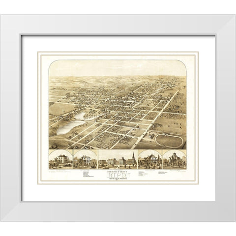 Ripon Wisconsin - Ruger 1867 White Modern Wood Framed Art Print with Double Matting by Ruger