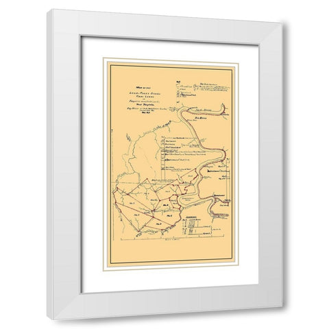 Loup Piney Divide Coal Lands West Virginia White Modern Wood Framed Art Print with Double Matting by Hotchkiss