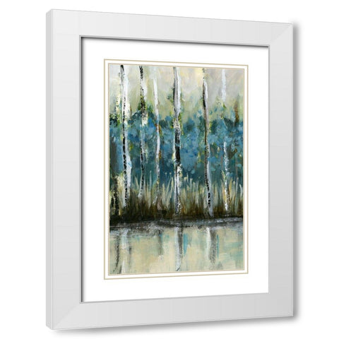 A Beautiful Day I White Modern Wood Framed Art Print with Double Matting by Brey