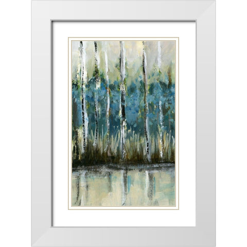 A Beautiful Day I White Modern Wood Framed Art Print with Double Matting by Brey