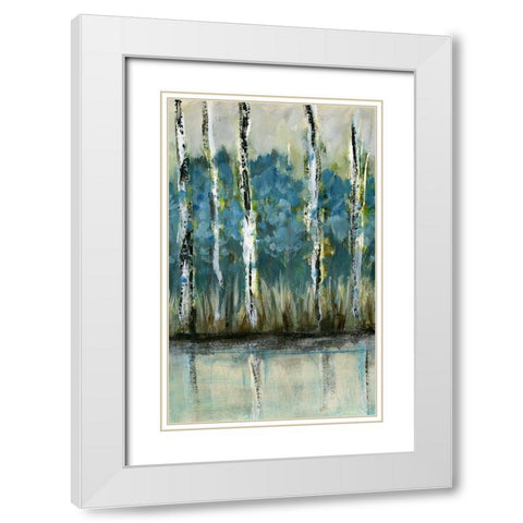 A Beautiful Day II White Modern Wood Framed Art Print with Double Matting by Brey